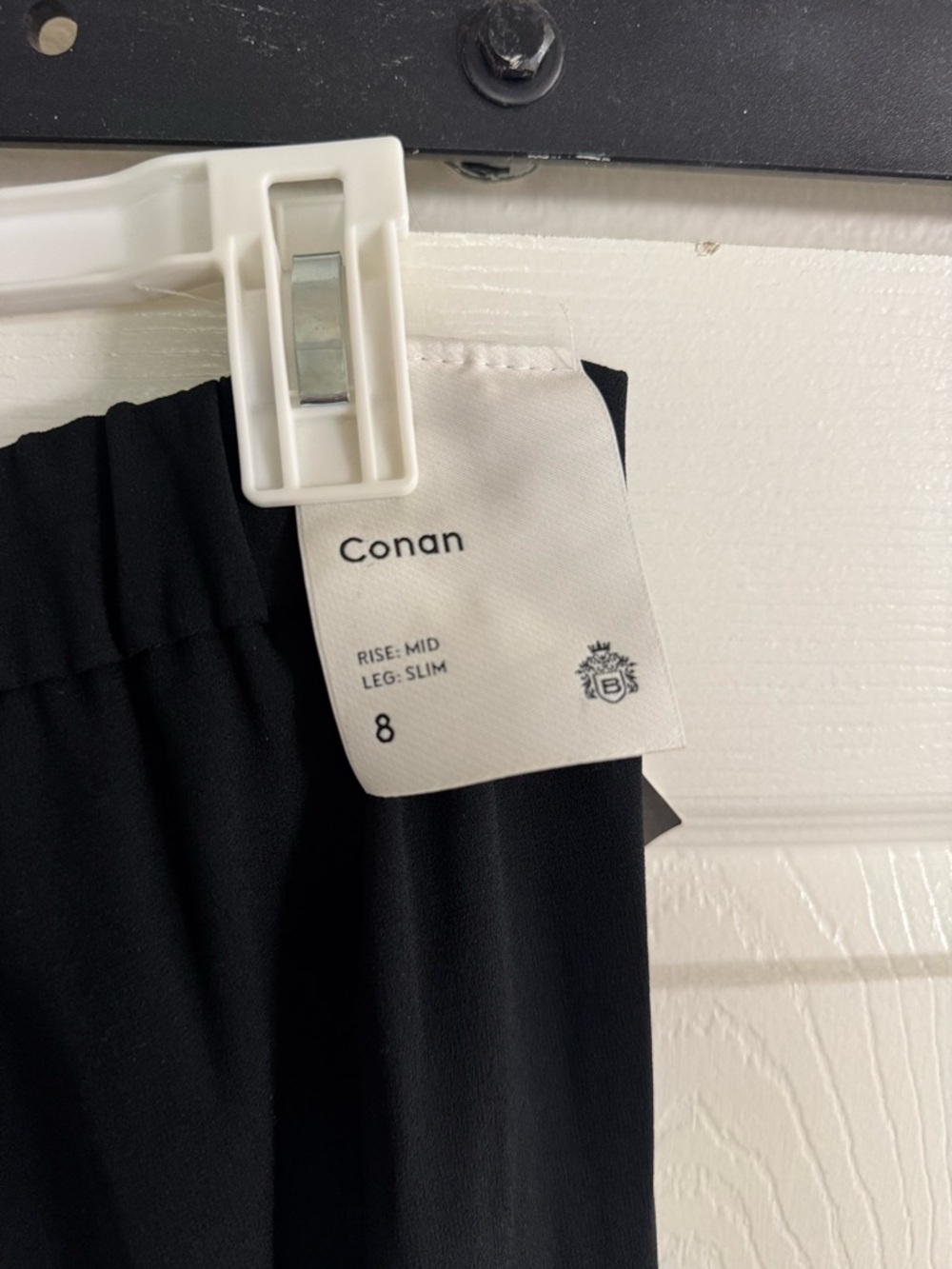 Babaton Black Straight-Leg Pants - Conan